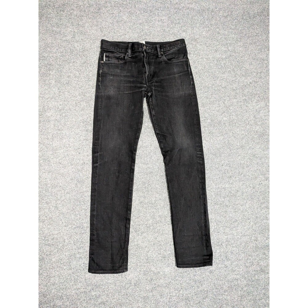 Hiroshi Kato The Pen Slim Jeans Size 32x30.5 Selvedge Raw Black